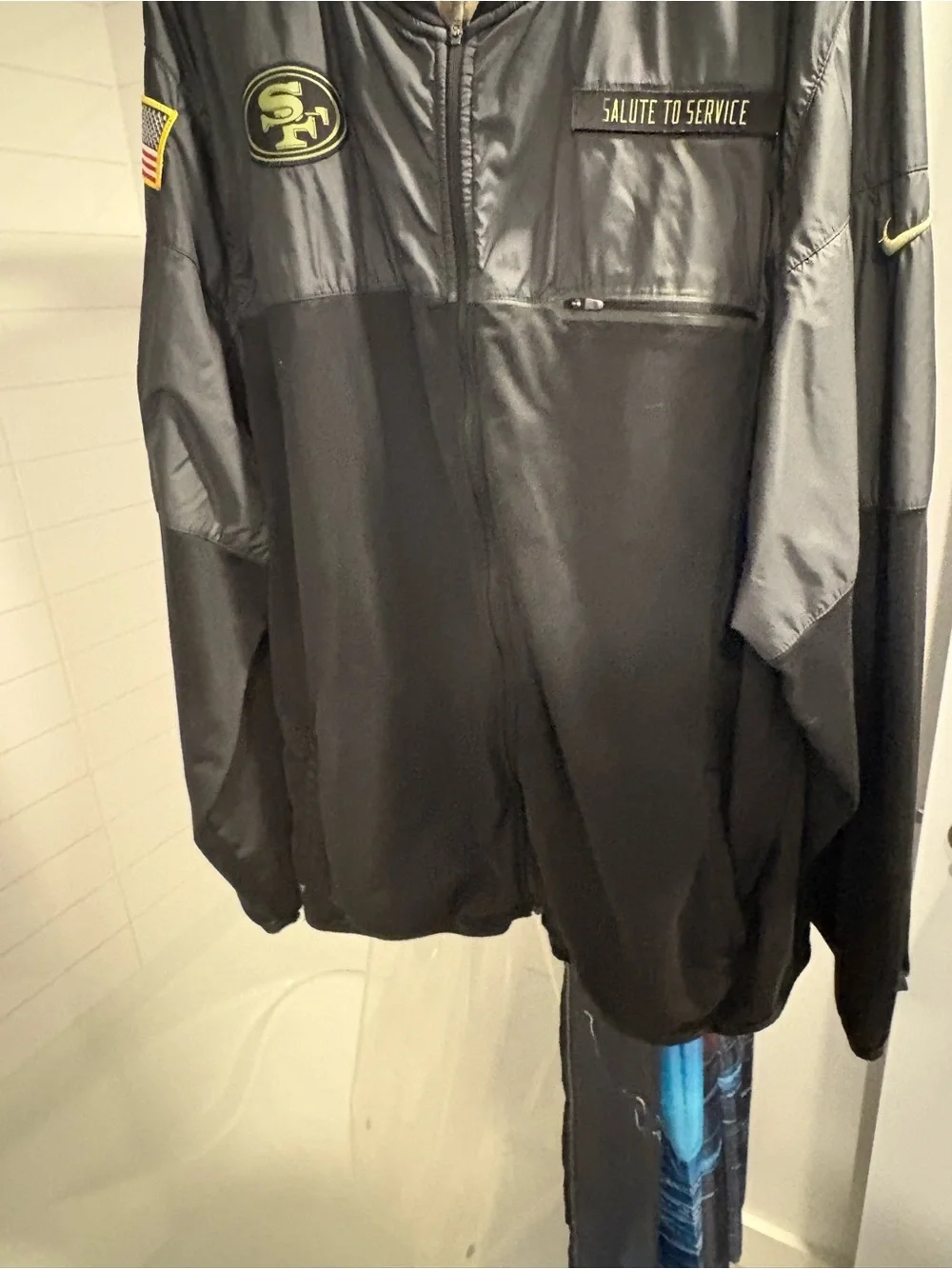 Nike Black & Olive 'Salute to Service' San Francisco 49ers Pullover